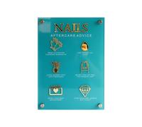 B Baosity Panneau D'affichage de Nail Art, Support de Présentation de Pointe D'ongle, Accessoires de Nail Art de Bricolage, Présentoir D'ongles pour Outil de Na, 200 mm x 278 mm x 3 mm C