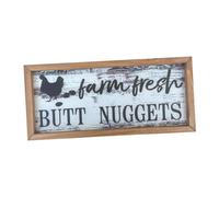 B Baosity Panneaux de Poulet, Cadeau Amusant, Décoration Murale en Bois pour Jardin, Ferme, Poulailler