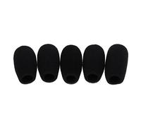 B Baosity Paquet De 5 Caches en Mousse De Microphone Coussins De Pare-Boue De Micro À Condenseur À Col De Cygne, Noir - Noir (48x12mm)