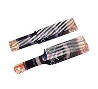 B Baosity Peigne de Coiffure Coupe Plat Peigne pour Tondeuse Résistant Surface Lisse Prise en Main Facile Adapté à Barbiers Salon Maison Coiffure, 2PC