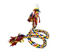 B Baosity Perchoir en Spirale pour Oiseaux, Jouet Suspendu et Flexible avec Clochette, Idéal pour et Les Perroquets, 1.5M