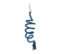 B Baosity Perchoir pour Oiseaux, Jouet à Grimper, Jouet Suspendu en Coton, Jouet à Mâcher, Corde pour Perroquets, Canaris, Inséparables, Cacatoès, Bleu