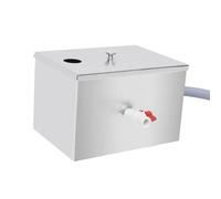 B Baosity Piège à En Acier Inoxydable, Séparateur de Filtre à Eaux Usées sous évier pour Café/usine, 35x20x20cm