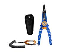 B Baosity Pince de Pêche, Outil pour Leurres, Débrancheur D'hameçons à Anneau Brisé, Compacte en Aluminium, Idéale pour Les Sorties de Pêche (Cadeau), Bleu