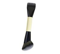 B Baosity Pinceau de Teint Brosse Estompeuse Pinceau Biseauté Outil de Beauté Multifonctionnel à Double Embout avec Fibres Souples Approprié pour Maquillage Qu, Noir et Bois Massif