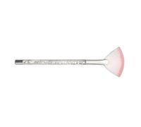 B Baosity Pinceau Maquillage Professionnel pour Éventail Surligneur En Fibre Synthétique Douce Manche Ergonomique Adapté à Du Fond, Argent