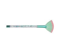 B Baosity Pinceau Maquillage Professionnel pour Éventail Surligneur En Fibre Synthétique Douce Manche Ergonomique Adapté à Du Fond, VERT