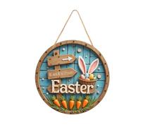 B Baosity Plaque de Porte Lapin de Pâques Bois Ornement Suspension Motif Lapin Plaque Accueil Usage Multiple Fonction Accroche Murale Adaptée à, Style C