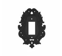 B Baosity Plaque Interrupteur Murale Baroque Plaque Murale Prise Interrupteur Décor Mur Style Traditionnel Luxueux Protection Contre et Usure Fixation Rapide, V969-C