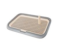 B Baosity Plateau d'apprentissage de La Propreté pour Chiots, Support pour Tapis d'apprentissage, Propreté Portable, Facile à Nettoyer, Toilettes P, Gris