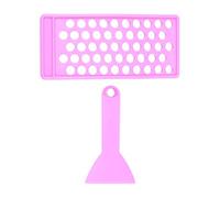 B Baosity Plateau de Remplissage à Lèvres Plateau Spatule Kit DIY Moule Cosmétique PP Facile à Utiliser Capacité 50 Trous Convient à La Fabrication Artisa, Violet