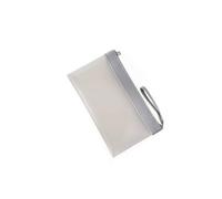 B Baosity Pochette de Classement A4 Imperméable Porte-documents en TPU Givré Translucide avec Fermeture Éclair Lisse Sac de Rangement Transportable Adaptée aux, Gris, A5