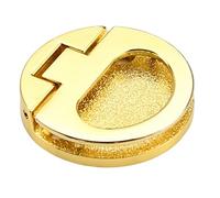 B Baosity Poignée Encastrée Ronde de 44 Mm, Installation Facile, Polyvalente pour Tiroir, Casier, Porte Coulissante, or