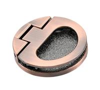 B Baosity Poignée Encastrée Ronde de 44 Mm, Installation Facile, Polyvalente pour Tiroir, Casier, Porte Coulissante, Bronze Rouge