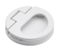 B Baosity Poignée Encastrée Ronde de 44 Mm, Installation Facile, Polyvalente pour Tiroir, Casier, Porte Coulissante, Blanc