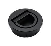 B Baosity Poignée Encastrée Ronde pour Porte, Gain de Place, Installation Facile et Multifonctionnelle pour Armoire, Noir