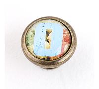 B Baosity Poignées Rondes pour Tiroirs de Placard, Boutons de Porte de Poubelle, Chiffre 0, Taille Unique