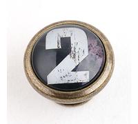 B Baosity Poignées Rondes pour Tiroirs de Placard, Boutons de Porte de Poubelle, Chiffre 2, Taille Unique