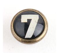 B Baosity Poignées Rondes pour Tiroirs de Placard, Boutons de Porte de Poubelle, Chiffre 7, Taille Unique