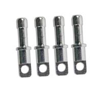 B Baosity Poles Male End Tips Aluminium Embouts Réparation Accessoires de Manchon de Tige pour Tentes Embouts de Pieds Rechange Adaptés Au Camping Randonnée PIQ, Paquet de 4