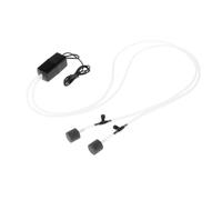 B Baosity Pompe D'oxygénation pour Aquarium à Double Sortie, Aérateur Compact et Puissant, Idéale pour L'extérieur, Noir
