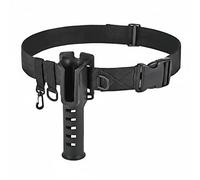 B Baosity Porte-Canne à Pêche Ceinture Support de Canne Réglable Sangle de Maintien Crochet Rotatif Adapté Pêche Sportive Sortie Pêche Journée Rivière, Noir, Emballage OPP