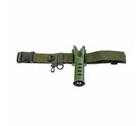 B Baosity Porte-Canne à Pêche Ceinture Support de Canne Réglable Sangle de Maintien Crochet Rotatif Adapté Pêche Sportive Sortie Pêche Journée Rivière, Vert Armée, Emballage en Boîte