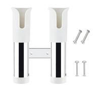 B Baosity Porte-Canne à Pêche Support de de Canne Accessoires de Pêche Montage Facile en Acier Inoxydable pour Stockage Adapté à Garage Bateau Camion, Blanc