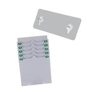 B Baosity Porte-cartes de Temps Mural pour Carte D'Assiduité Extensible avec Fentes Multiples Pp Léger Résistant Adapté Bureau Usine Entrepôt Atelier Gestion Du, 10 Emplacements