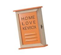 B Baosity Porte-clés en bois avec rangement pour la maison et le couloir, Orange