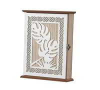 B Baosity Porte-clés En Bois, Transparent et Résistant à La Saleté, Idéal pour Le Bureau, La Maison, La Chambre Ou L'entrée, Motif de Feuille