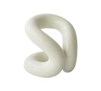 B Baosity Porte-fleurs Multifonctionnel En Céramique, Vase à Fleurs En Céramique à Nœud, Fait Main, Pratique, pour Bureau, étagère, Comptoir, Armoire D'entr, blanc