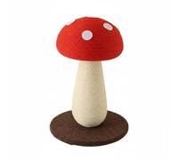 B Baosity Poste à Griffes Meuble Animalier Pilier, 500 Mm Hauteur X 350 Mm Diamètre De La Base, Grand Parapluie Rouge Corde De Chanvre
