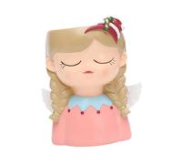 B Baosity Pot de Fleur Vase de Plante Résine Contenant Décoratif Fille Créatif Ornement pour Décoration Intérieure Bureau Salon, Style A