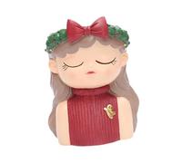 B Baosity Pot de Fleur Vase de Plante Résine Contenant Décoratif Fille Créatif Ornement pour Décoration Intérieure Bureau Salon, Style D