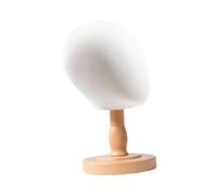 B Baosity Présentoir à Chapeaux, Tête de Mannequin En Bois, Base Robuste, Présentoir à Perruques Multifonctionnel Moderne, Idéal pour Les Magasins, Les Salons D, Couleur bois