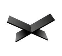 B Baosity Présentoir à Livres En Acrylique En Forme de X, pour Livres Ouverts et Fermés, Idéal pour La Lecture de Magazines et de Recettes, Noir