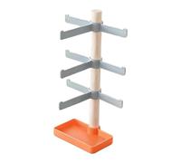 B Baosity Présentoir à Lunettes de Soleil avec Support En Bois et Polypropylène Léger, Idéal pour Les Opticiens, La Maison et Les Boutiques, Orange