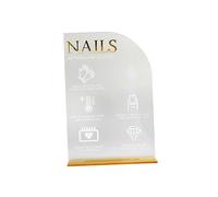 B Baosity Présentoir à Ongles En Acrylique, Support pour Faux Ongles, Présentoir pour Nail Art, Présentoir Créatif pour Manucure, Style un