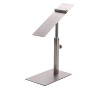 B Baosity Présentoir Chaussures Étagère Rangement Support Métal INOX Réglable avec Base Lourde Convient aux Vitrines de Magasins Expositions Boutiques Espaces