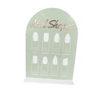 B Baosity Présentoir de Nail Art, Planche de Pratique Portable pour La Conception de Nail Art, Panneau D'affichage de Vernis, Affichage D'échantillons D, Vert