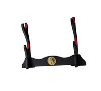 B Baosity Présentoir de Table pour épée, Support pour épée, Décoration de Table en Bois Rembourrée de Velours, Support pour épée de Samouraï, 2 Niveaux