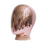 B Baosity Présentoir de Tête de Mannequin, Support de Rangement de Casquettes, Support de Chapeaux pour Lunettes de Soleil, Séchage de Style, or rose