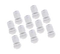 B Baosity Presse-étoupes Blancs Imperméables De 10Pc avec Le Contre-écrou PG7 PG9 PG11 PG13.5 PG16 - Blanc pg 7