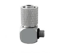 B Baosity Raccord Pneumatique Coude Raccord Fileté Embout Rapide Pousser à Connecter Laiton Nickelé Étanche Profil Compact Adapté aux Systèmes d'Air Industriels, PL6-M5 200 Pièces