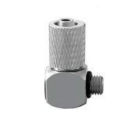 B Baosity Raccord Pneumatique Coude Raccord Fileté Embout Rapide Pousser à Connecter Laiton Nickelé Étanche Profil Compact Adapté aux Systèmes d'Air Industriels, PL4-M6
