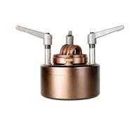B Baosity Réchaud à Alcool Portable Brûleur à Alcool Mini Compact Métal Léger Stockage de Carburant pour Cuisson Barbecue Camping Adapté Aux, Pas de Support