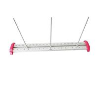 B Baosity Règle de Mesure de Ballons Ajustable, Outil de Mesure Pliable en Alliage D'aluminium, Idéal pour Les Fêtes Privées, 54CM