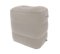 B Baosity Repose-pieds Gonflable avec Couverture Textile Confortable et Forme Rectangulaire Arrondie avec Coutures Visibles pour une Détente Optimale Près Du Fauteuil, Array, Gris