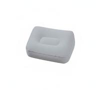 B Baosity Repose-pieds Gonflable Oreiller Coussin Tabouret Appui-jambes Soulage la Circulation en PVC Floqué avec Gonflage par Pression et Valve Compact et, Gris Clair, 1 Couche Régulière